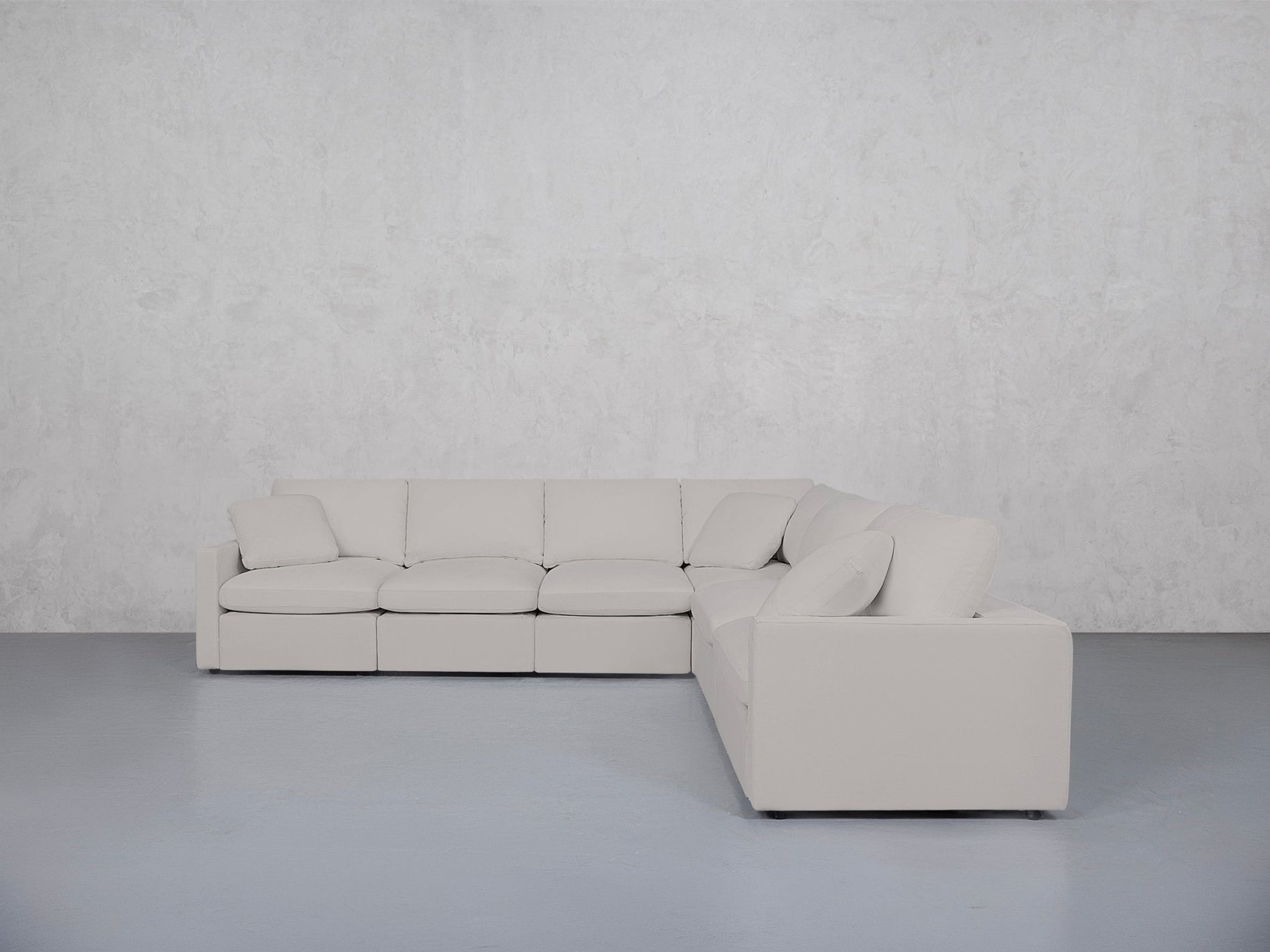6-Seat Modular Corner Right Sectional (Thin Arms) - 7th Avenue