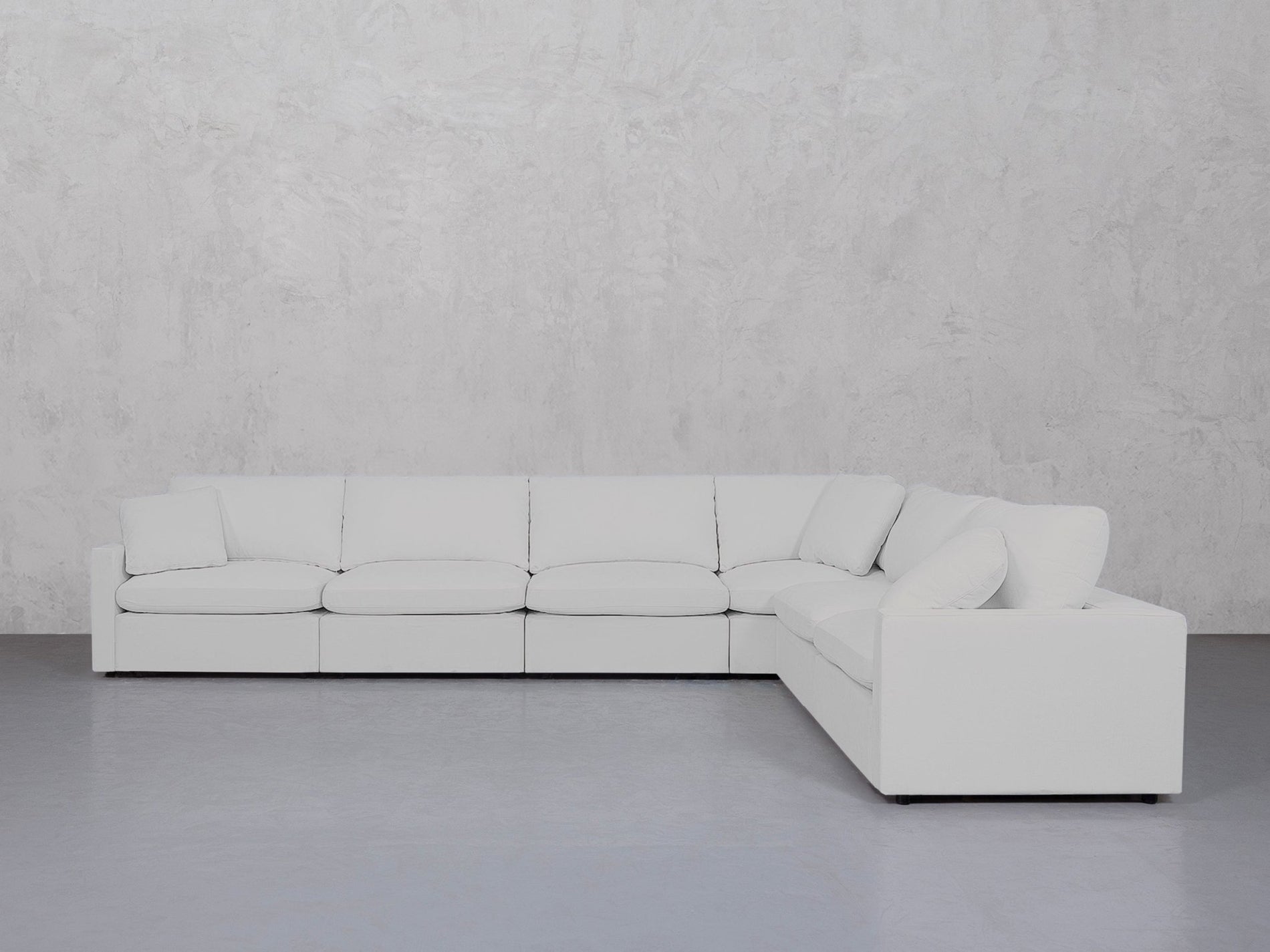 6-Seat Modular Corner Right Sectional (Thin Arms) - 7th Avenue