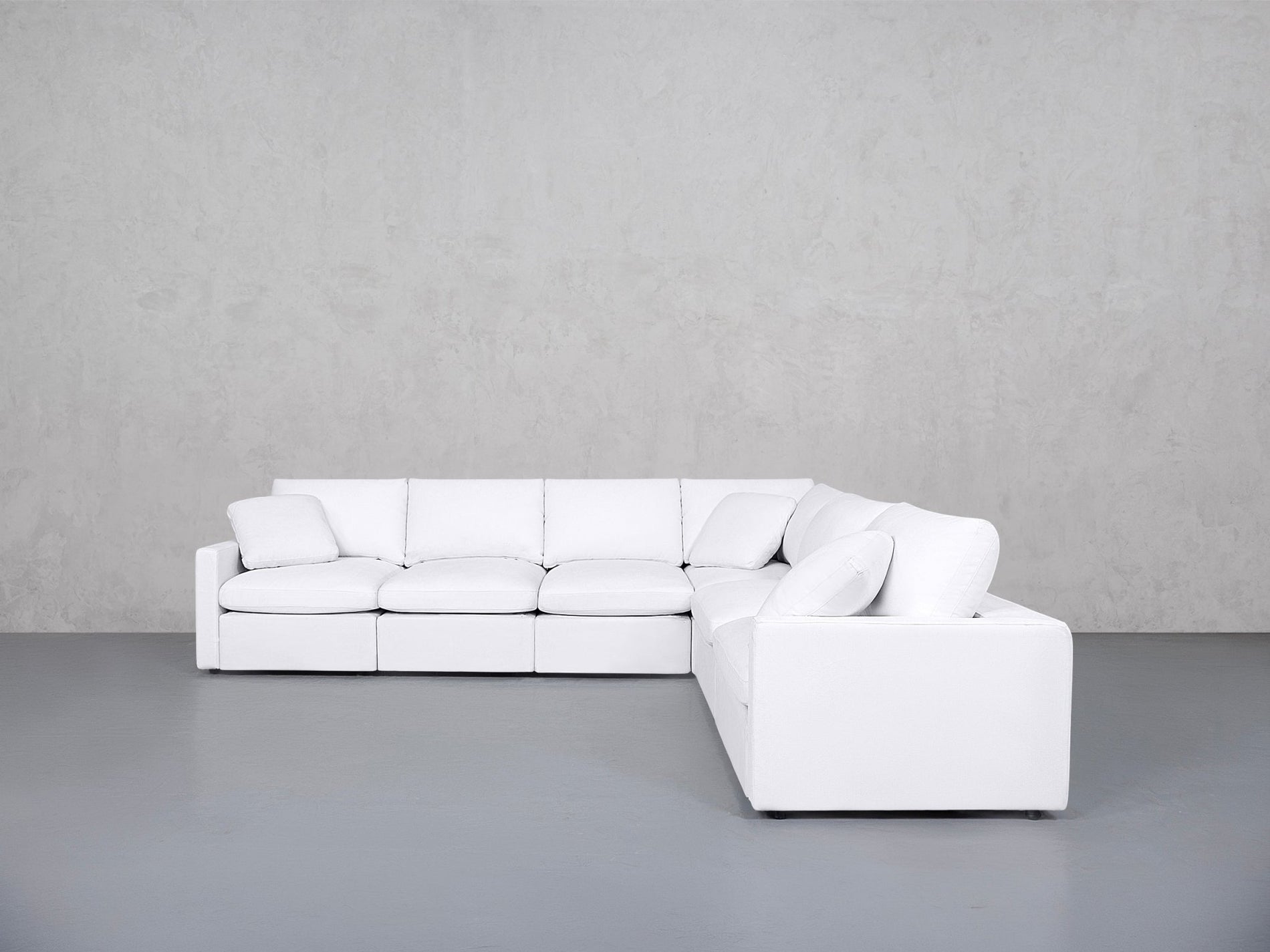 6-Seat Modular Corner Right Sectional (Thin Arms) - 7th Avenue