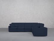 6-Seat Modular Corner Right Sectional (Thin Arms) - 7th Avenue