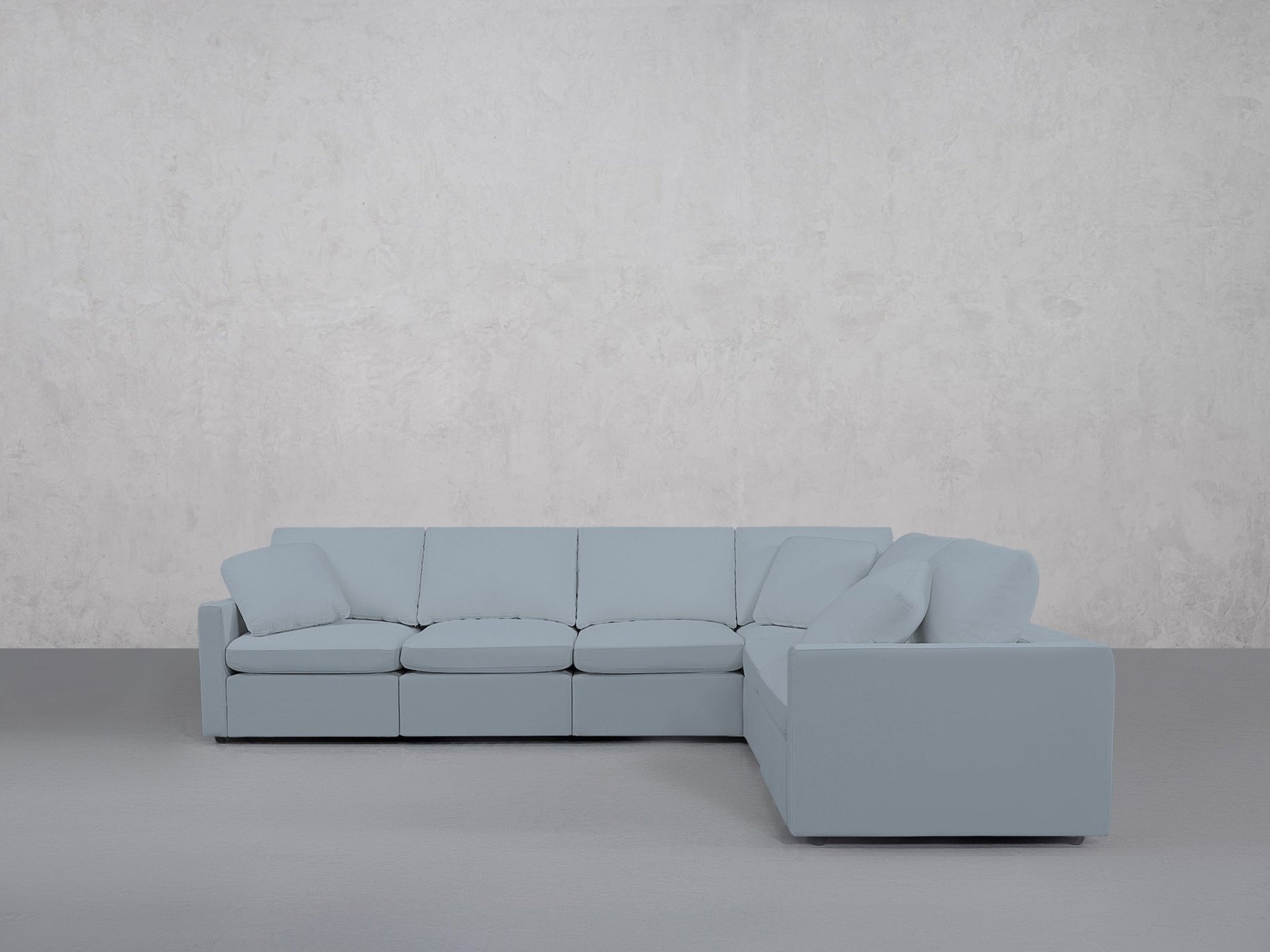 6-Seat Modular Corner Right Sectional (Thin Arms) - 7th Avenue