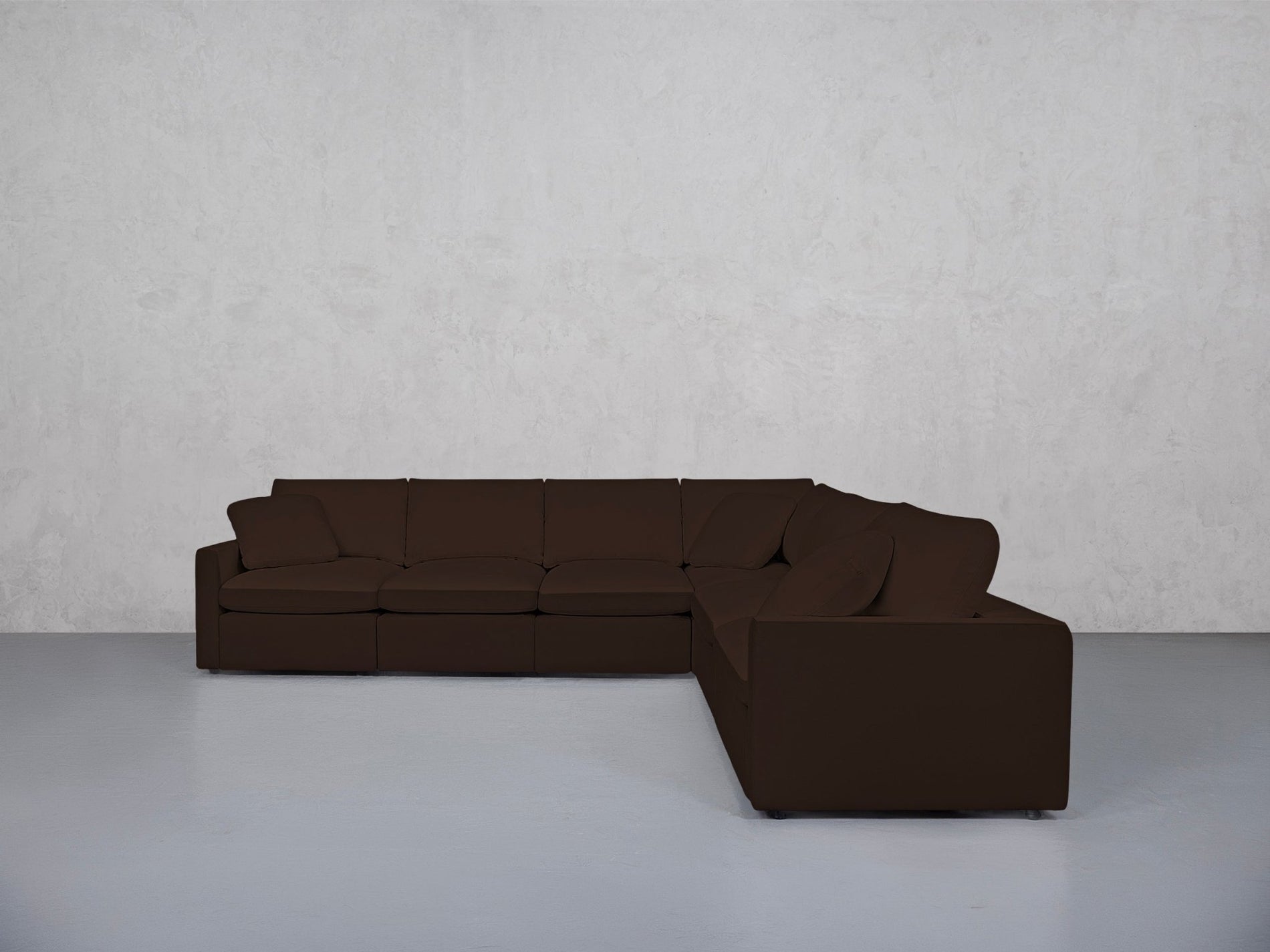 6-Seat Modular Corner Right Sectional (Thin Arms) - 7th Avenue