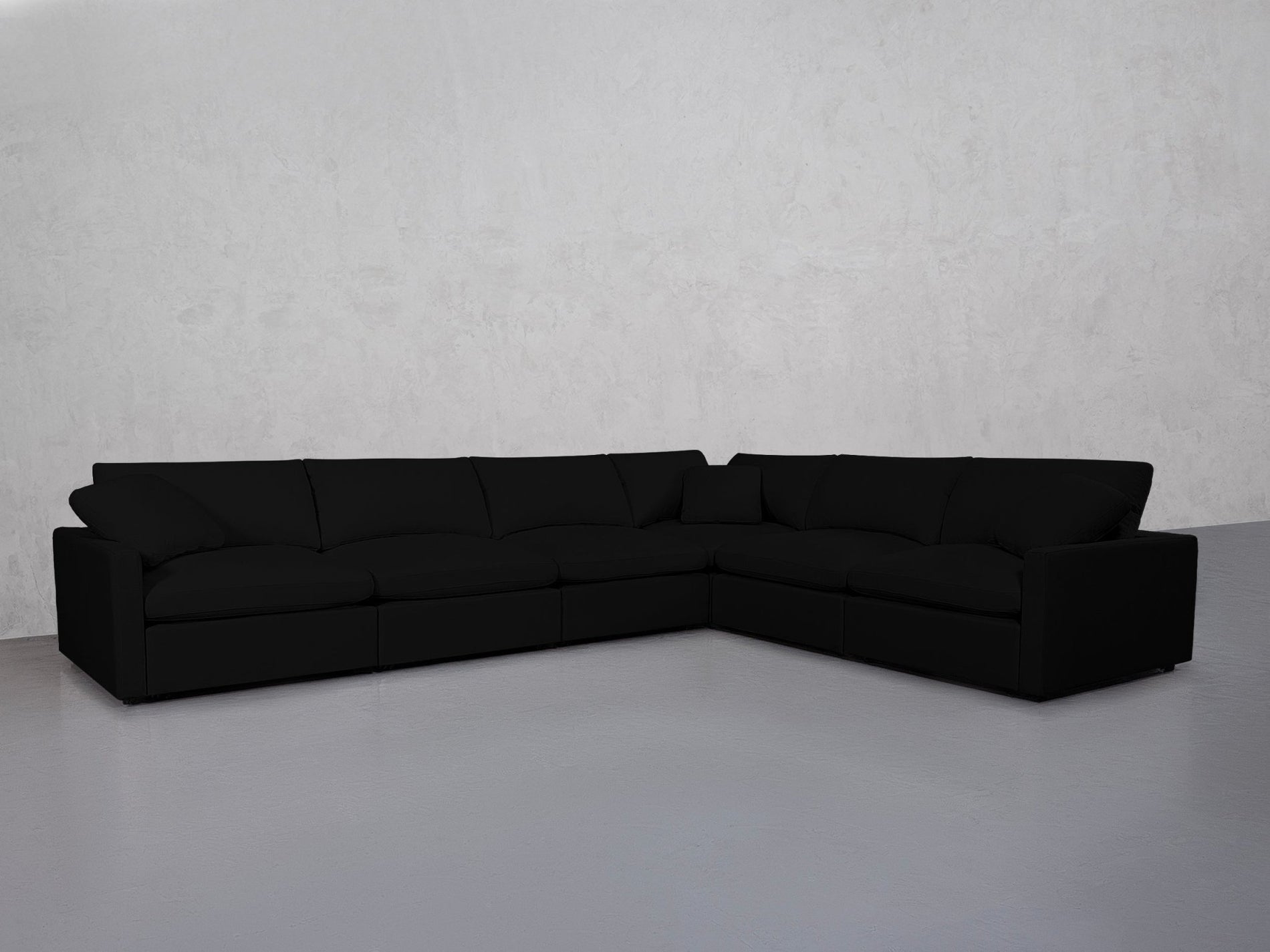 6-Seat Modular Corner Right Sectional (Thin Arms) - 7th Avenue