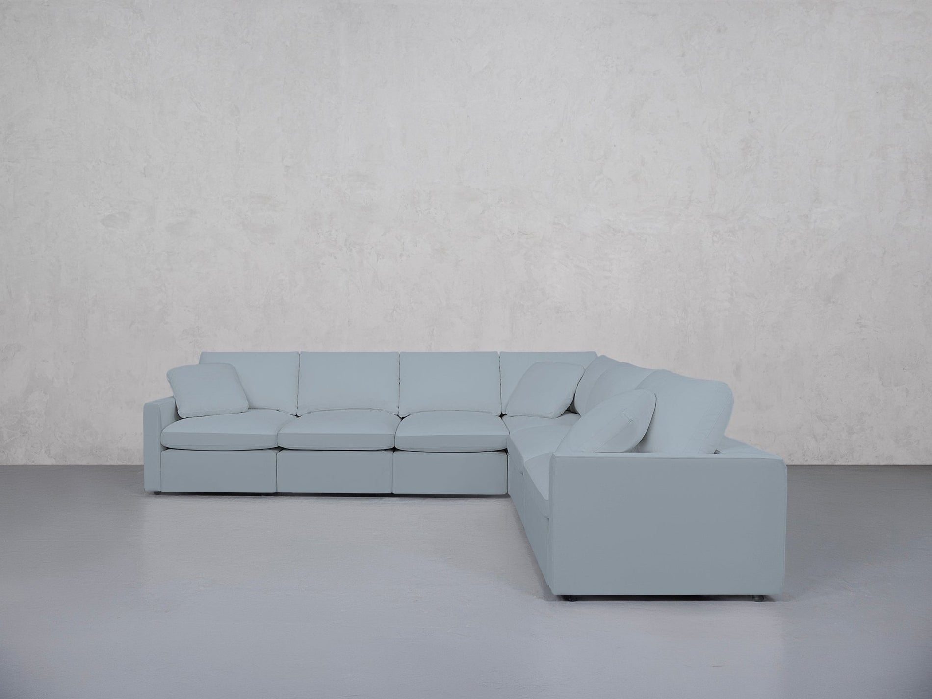 6-Seat Modular Corner Right Sectional (Thin Arms) - 7th Avenue