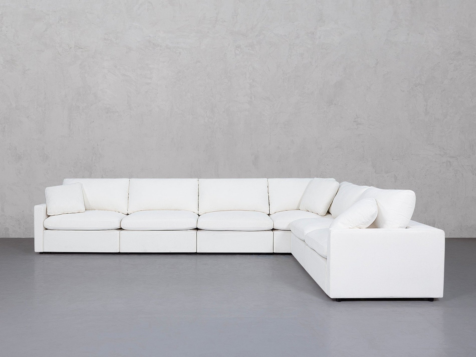 6-Seat Modular Corner Right Sectional (Thin Arms) - 7th Avenue