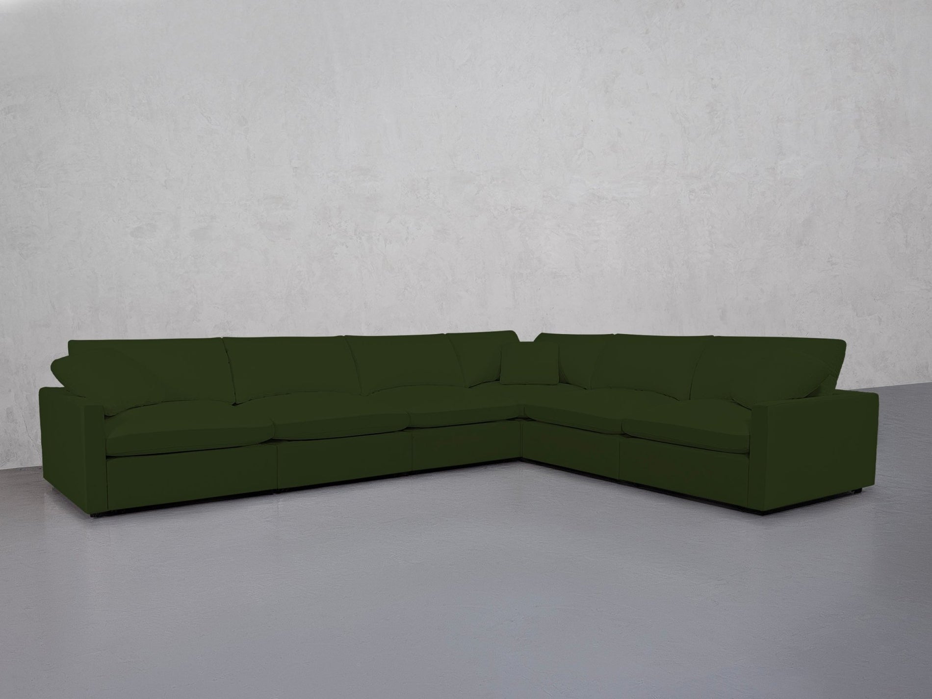 6-Seat Modular Corner Right Sectional (Thin Arms) - 7th Avenue