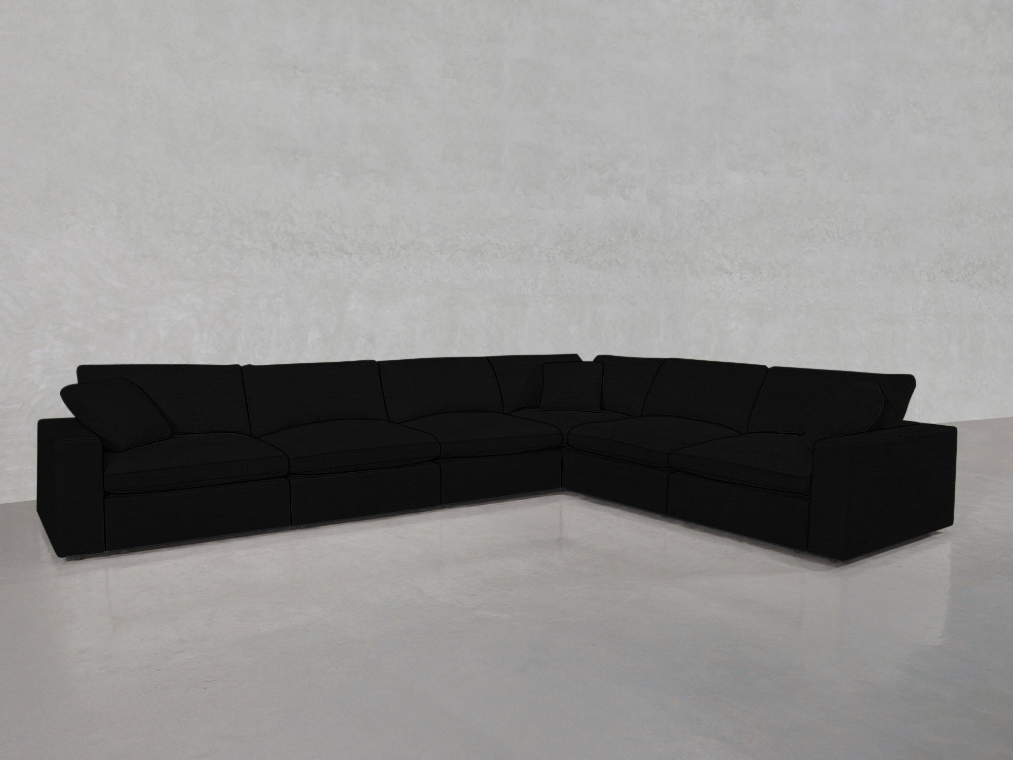 6-Seat Modular Corner Right Sectional