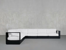 6 - Seat Modular Corner Sectional Aluminum Outdoor - 7th Avenue