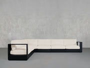 6 - Seat Modular Corner Sectional Aluminum Outdoor - 7th Avenue