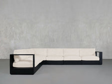 6 - Seat Modular Corner Sectional Aluminum Outdoor - 7th Avenue