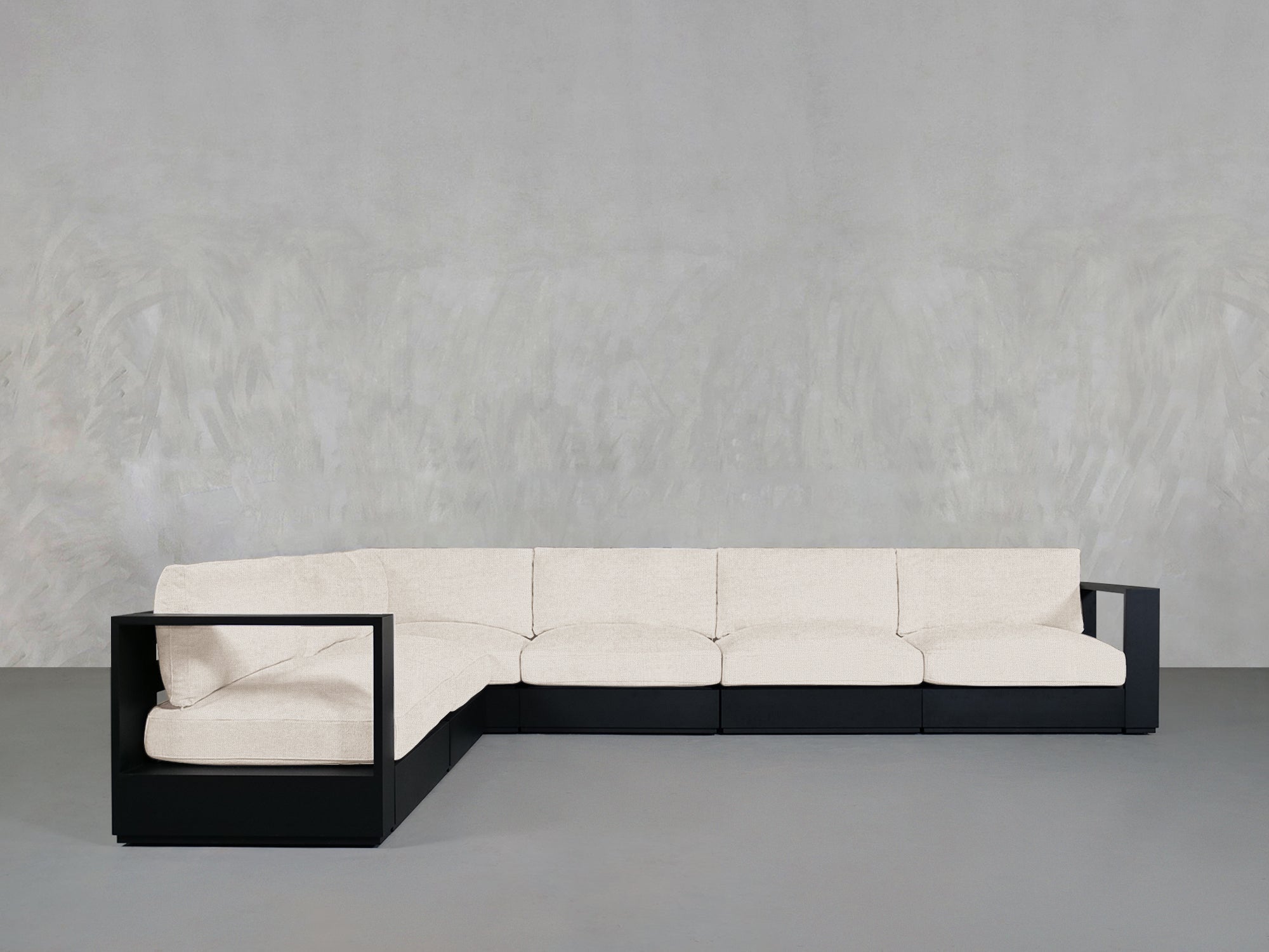 6 - Seat Modular Corner Sectional Aluminum Outdoor - 7th Avenue
