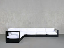 6 - Seat Modular Corner Sectional Aluminum Outdoor - 7th Avenue