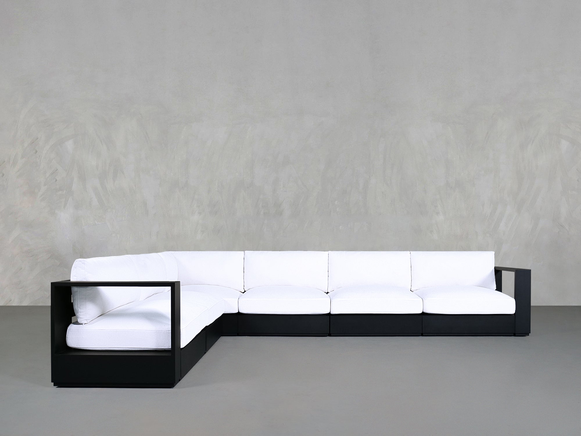 6 - Seat Modular Corner Sectional Aluminum Outdoor - 7th Avenue