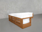 6-Seat Modular Corner Sectional Teak Outdoor - 7th Avenue