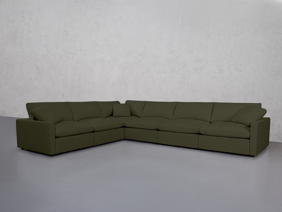6-Seat Modular Corner Sectional (Thin Arms) - 7th Avenue