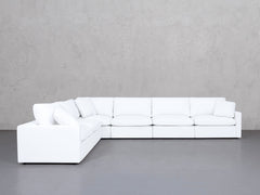 6-Seat Modular Corner Sectional (Thin Arms)