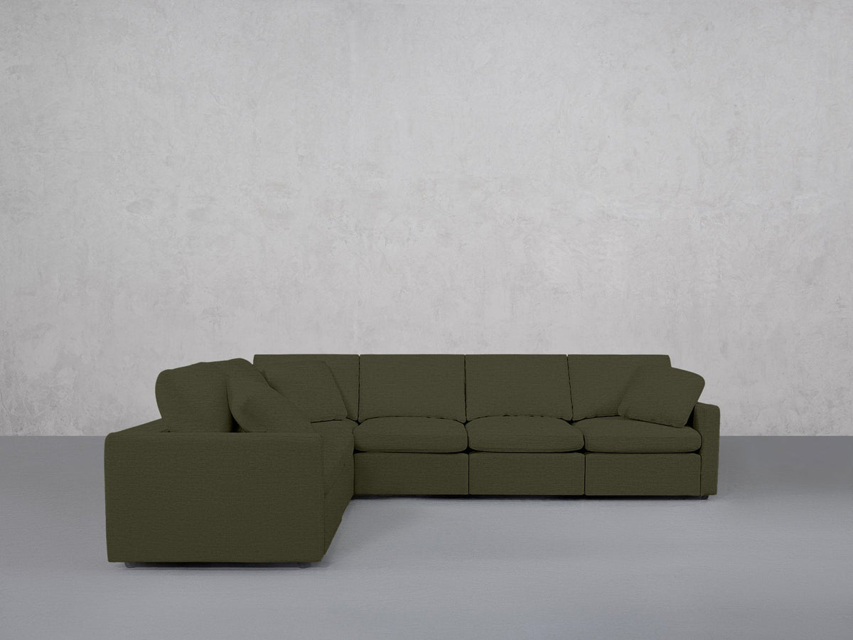 6-Seat Modular Corner Sectional (Thin Arms) - 7th Avenue