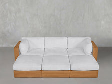 6-Seat Modular Daybed Teak Outdoor - 7th Avenue
