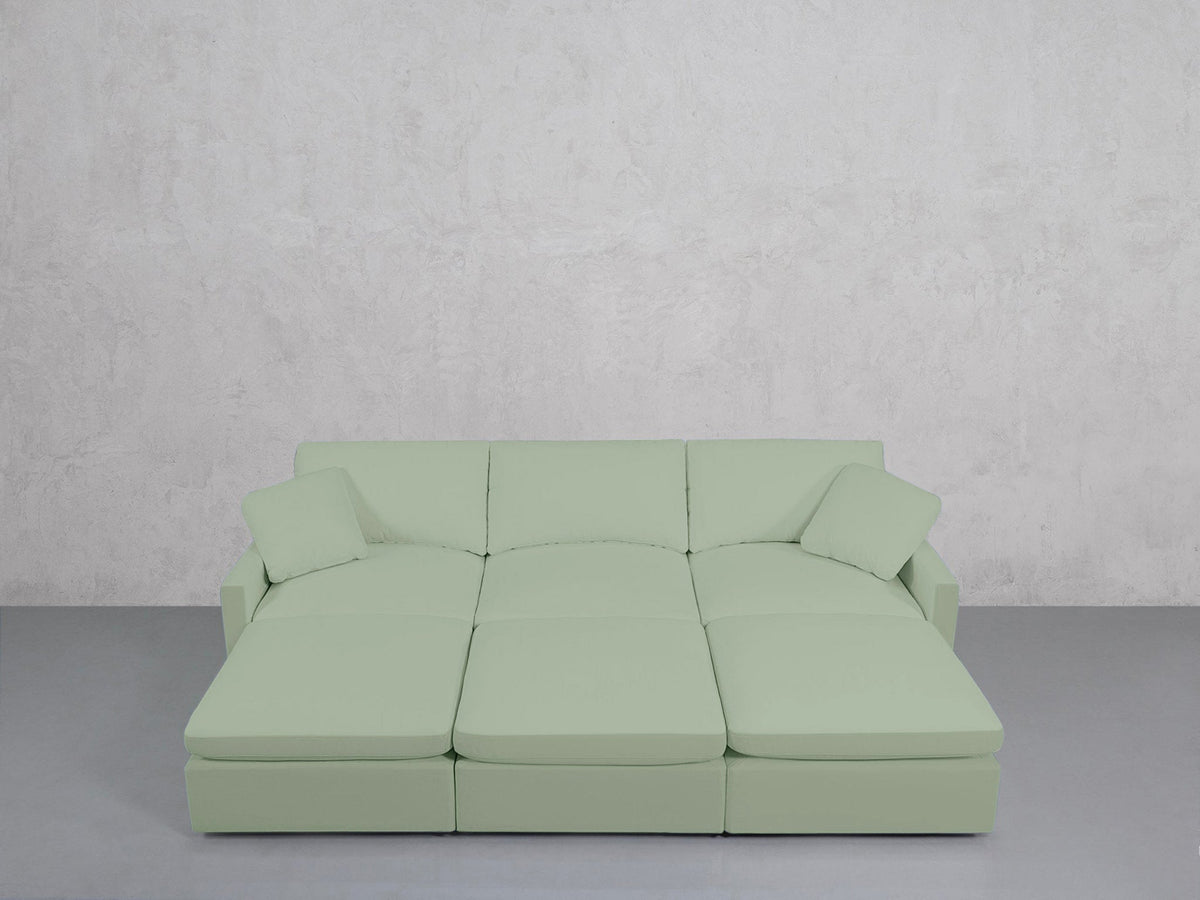 6-Seat Modular Daybed (Thin Arms) - 7th Avenue