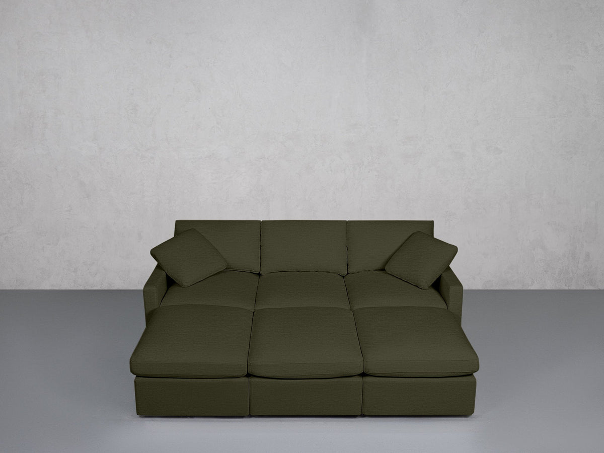 6-Seat Modular Daybed (Thin Arms) - 7th Avenue