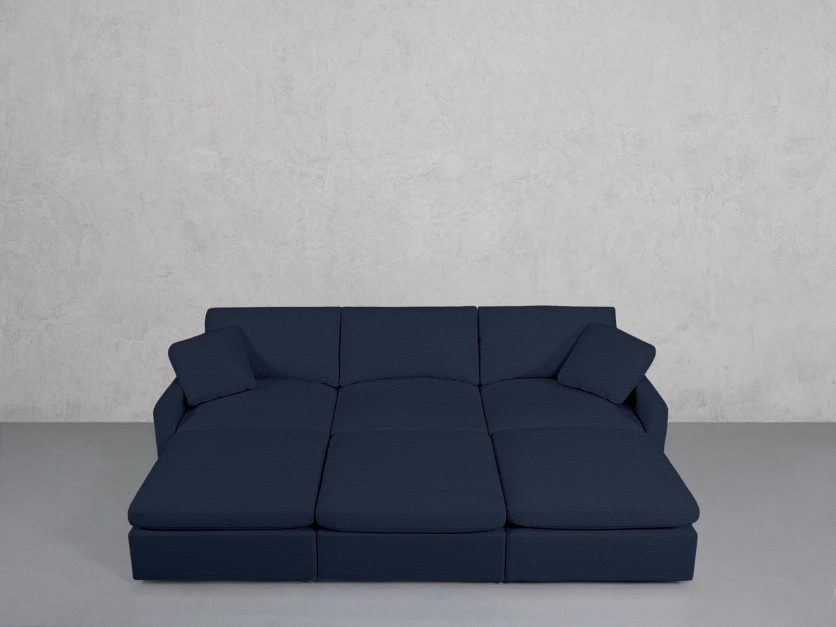 6-Seat Modular Daybed (Thin Arms) - 7th Avenue