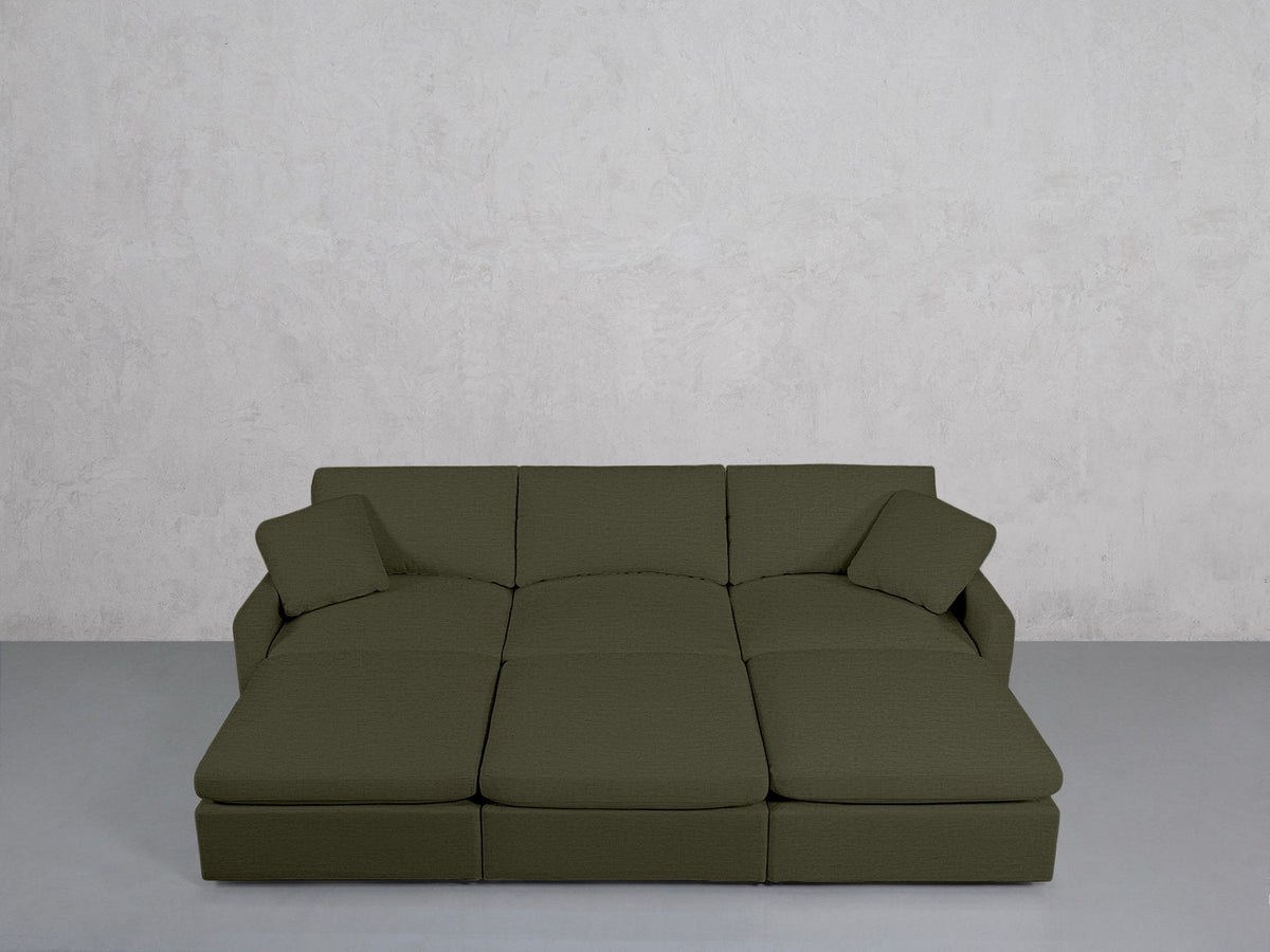 6-Seat Modular Daybed (Thin Arms) - 7th Avenue