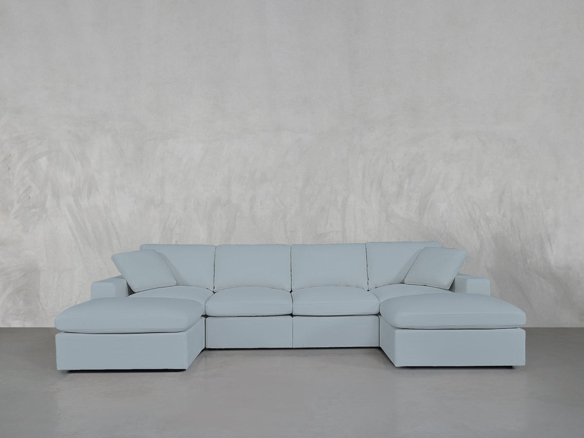 6 - Seat Modular Double Chaise Sectional - 7th Avenue
