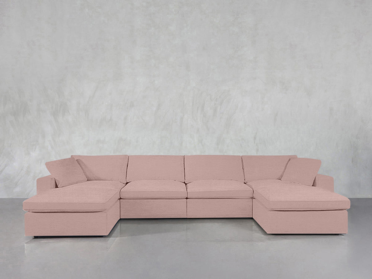 6 - Seat Modular Double Chaise Sectional - 7th Avenue