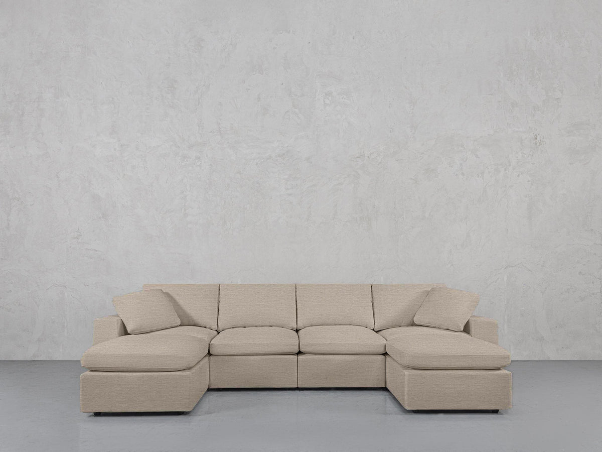 6-Seat Modular Double Chaise Sectional - 7th Avenue