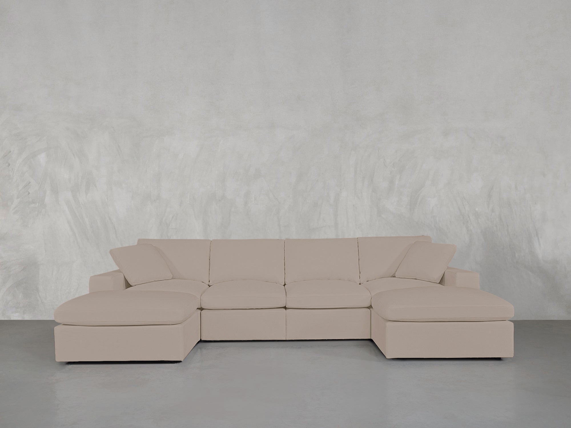 6-Seat Modular Double Chaise Sectional