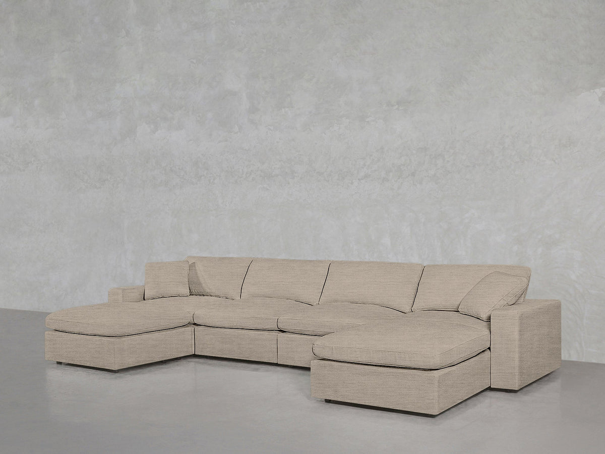 6-Seat Modular Double Chaise Sectional - 7th Avenue