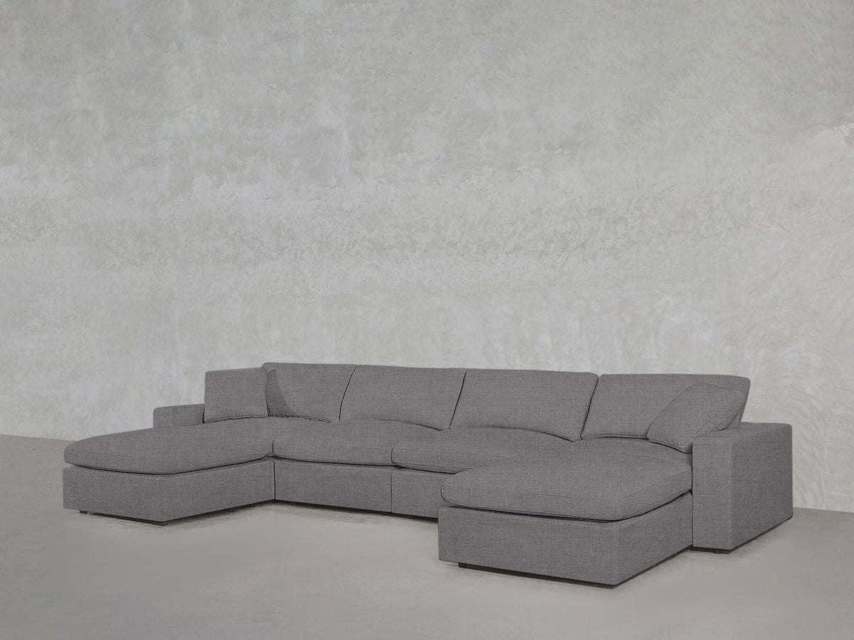 6 - Seat Modular Double Chaise Sectional - 7th Avenue