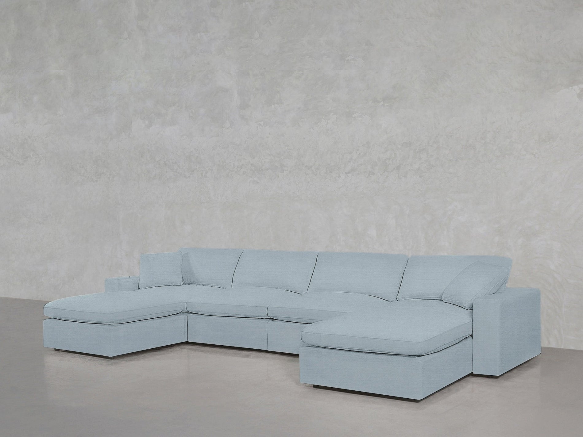 6 - Seat Modular Double Chaise Sectional - 7th Avenue