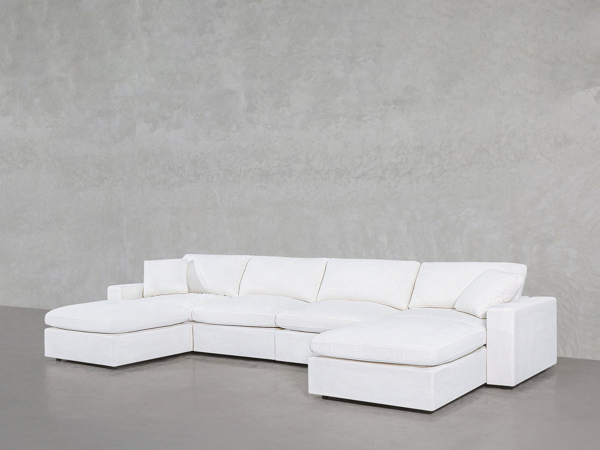 6-Seat Modular Double Chaise Sectional
