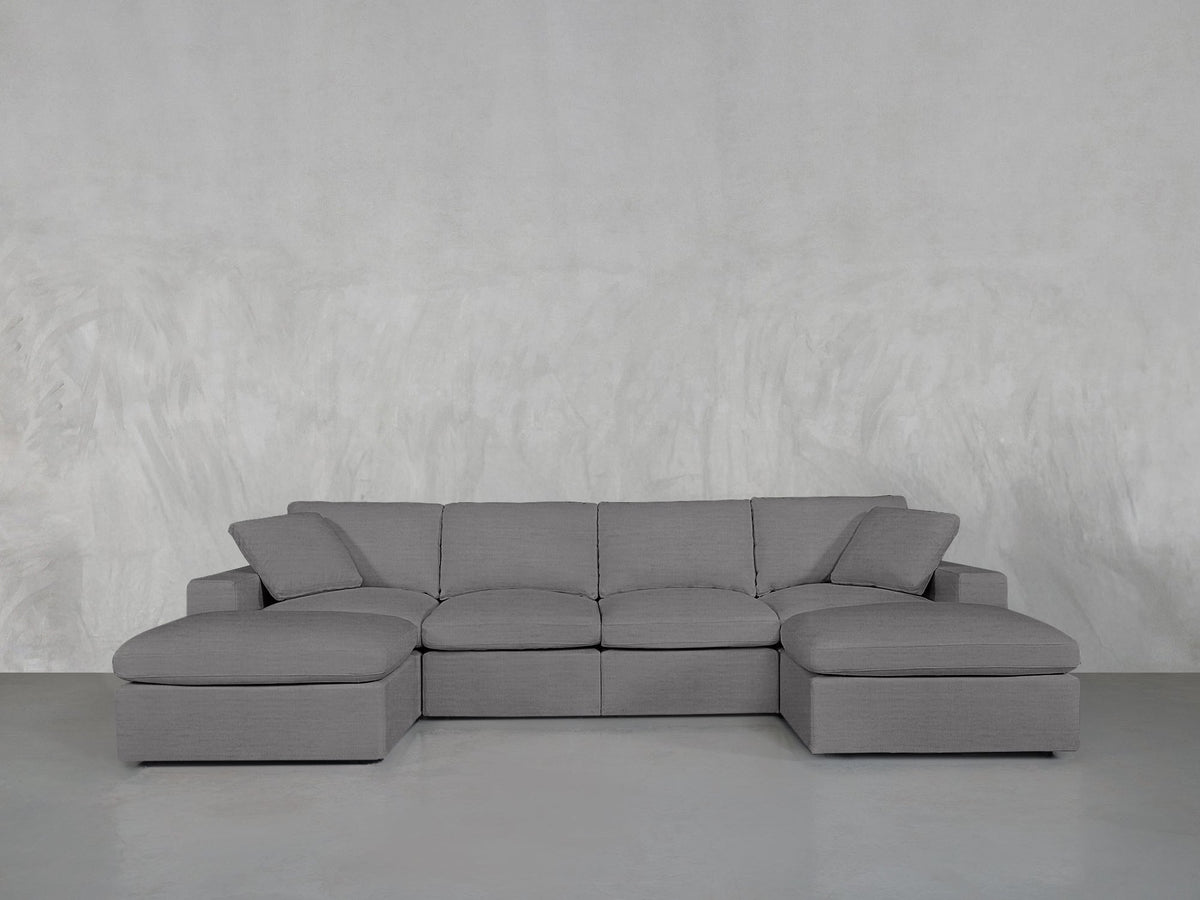 6 - Seat Modular Double Chaise Sectional - 7th Avenue