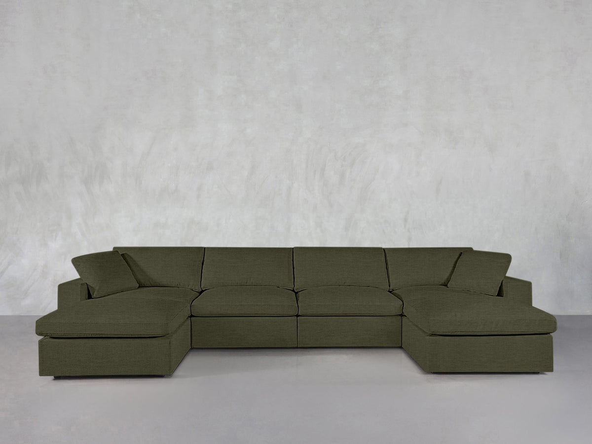 6-Seat Modular Double Chaise Sectional - 7th Avenue