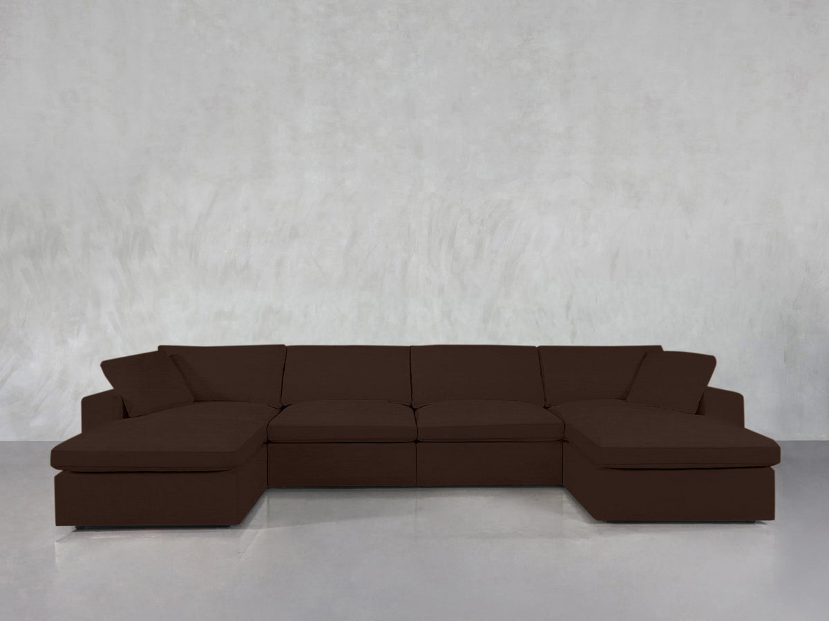 6 - Seat Modular Double Chaise Sectional - 7th Avenue
