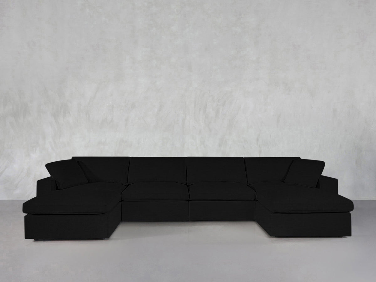 6 - Seat Modular Double Chaise Sectional - 7th Avenue