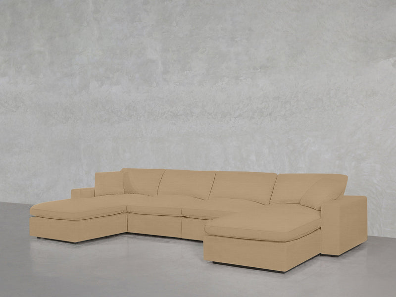 6 - Seat Modular Double Chaise Sectional - 7th Avenue