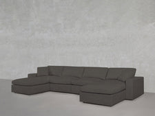 6 - Seat Modular Double Chaise Sectional - 7th Avenue