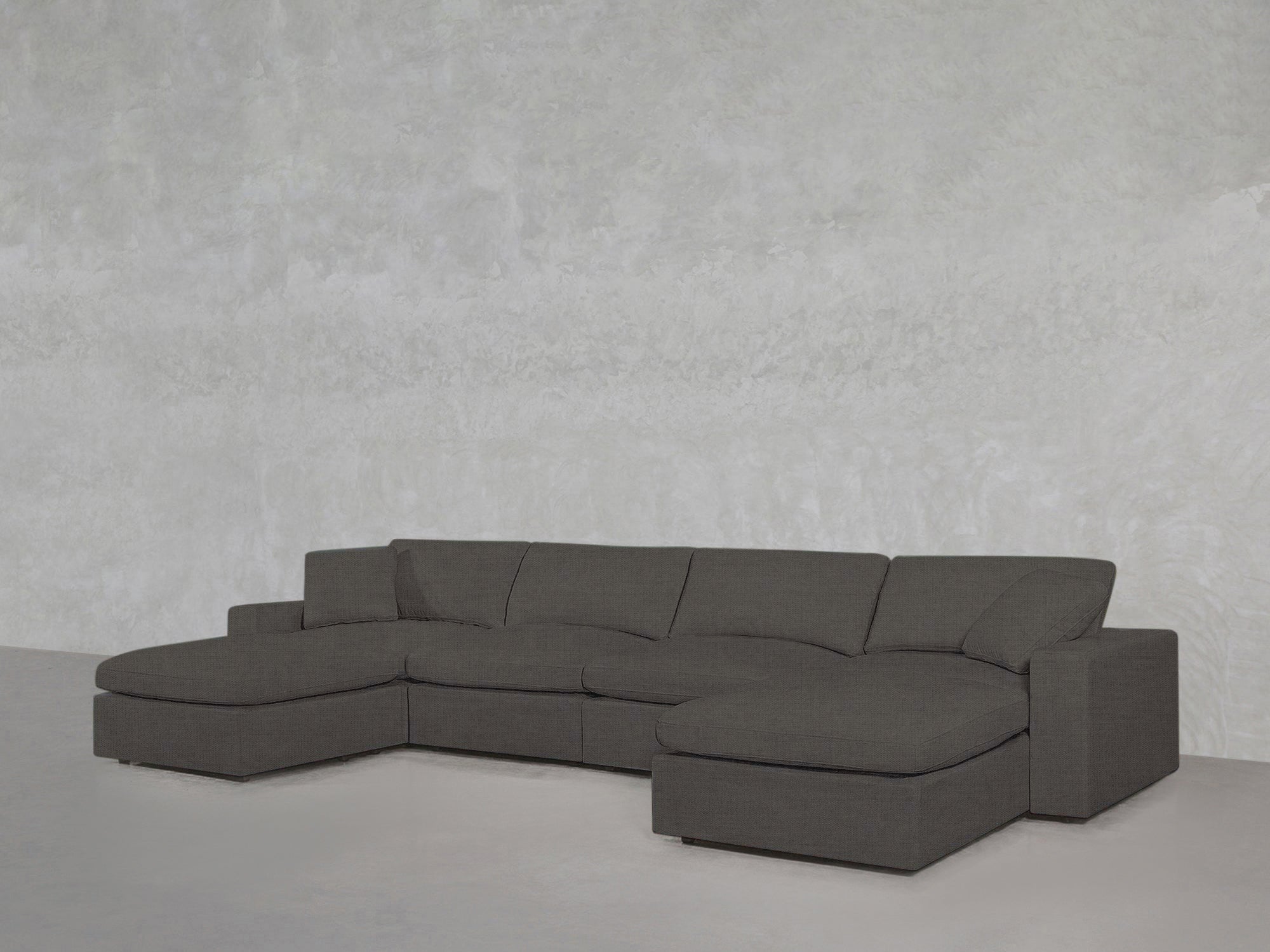 6 - Seat Modular Double Chaise Sectional - 7th Avenue