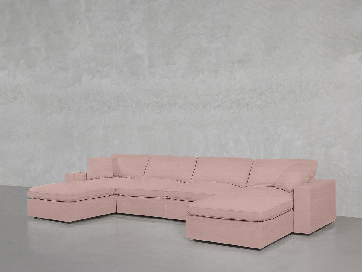 6 - Seat Modular Double Chaise Sectional - 7th Avenue