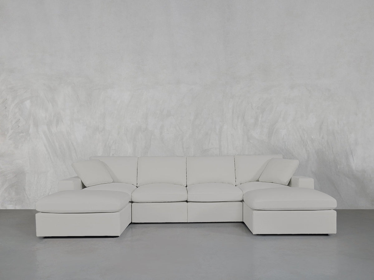 6 - Seat Modular Double Chaise Sectional - 7th Avenue