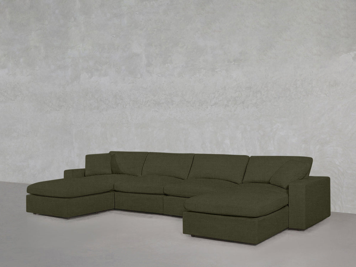 6-Seat Modular Double Chaise Sectional - 7th Avenue