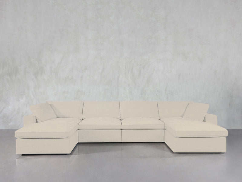 6 - Seat Modular Double Chaise Sectional - 7th Avenue