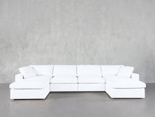 6 - Seat Modular Double Chaise Sectional - 7th Avenue