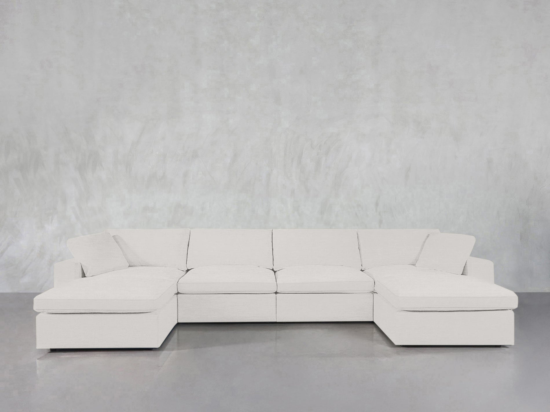 6-Seat Modular Double Chaise Sectional