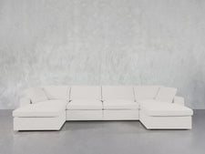 6-Seat Modular Double Chaise Sectional