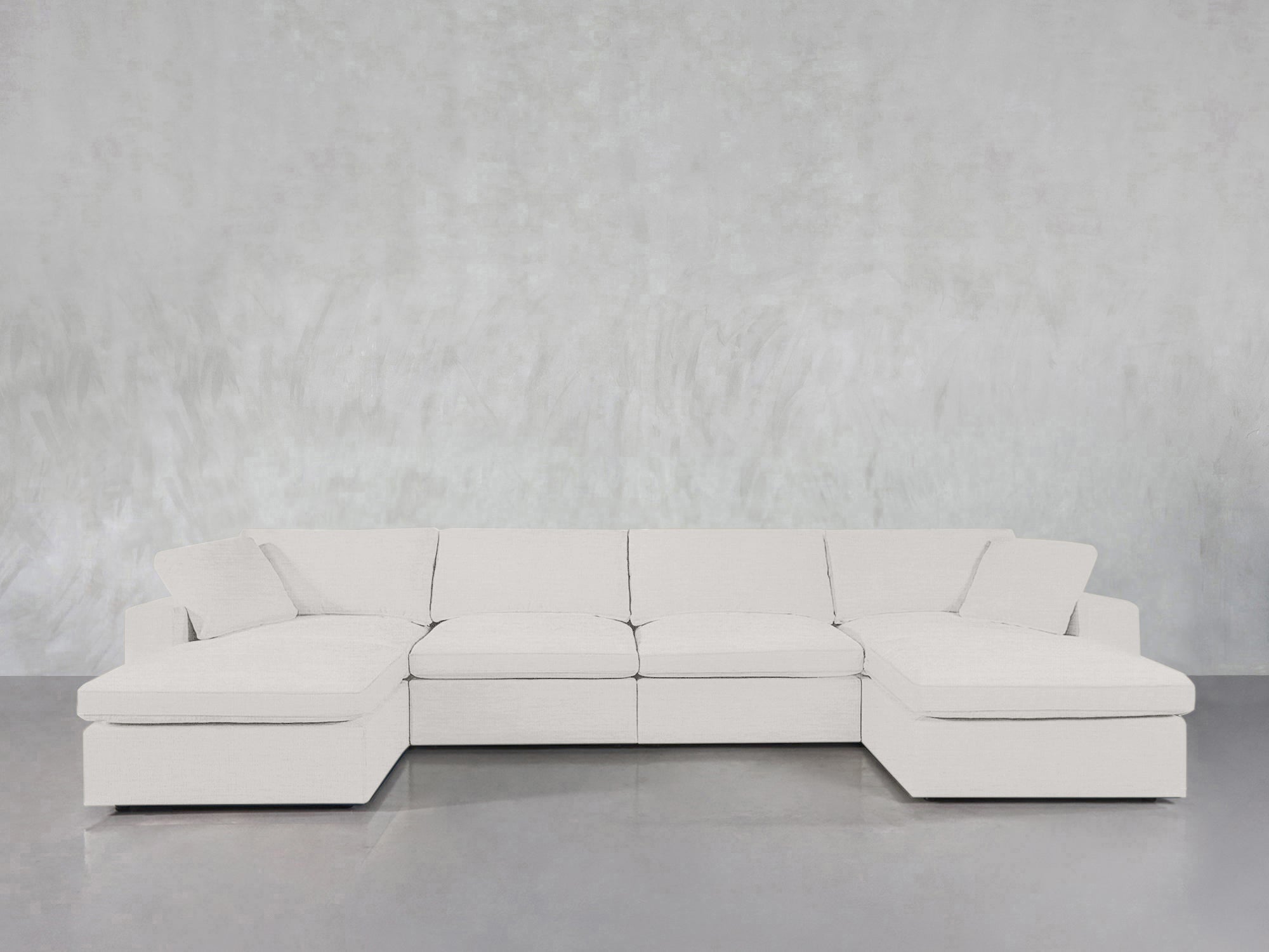 6-Seat Modular Double Chaise Sectional
