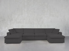 6-Seat Modular Double Chaise Sectional